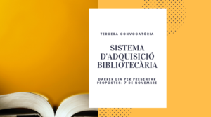 SISTEMA D’ADQUISICIÓ BIBLIOTECÀRIA 